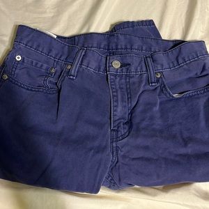 Medium colored purple Levi pants, 30w, 32L